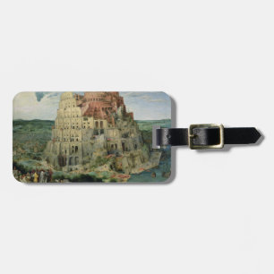 Turm von Babel, 1563 (Öl auf Platte) Gepäckanhänger