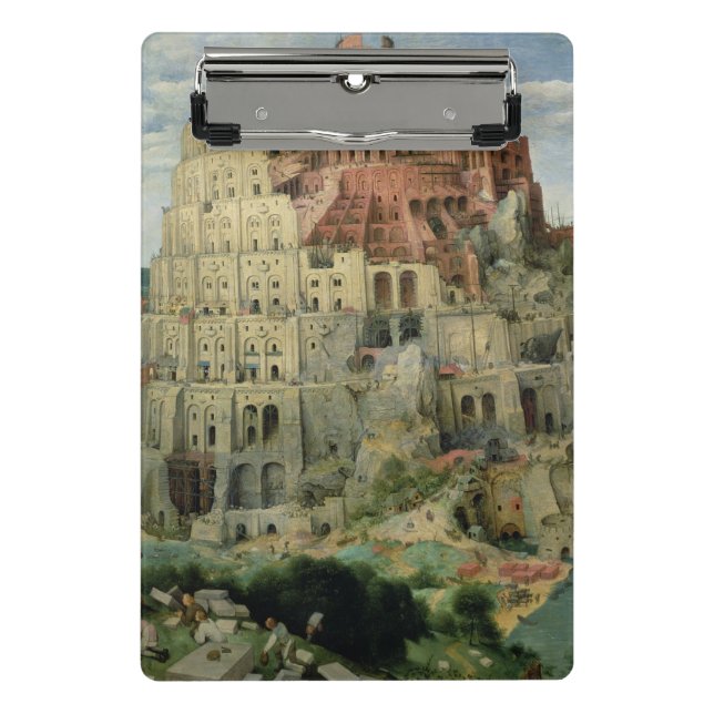 Turm von Babel Mini Klemmbrett (Vorderseite)