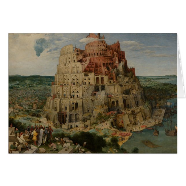 Turm von Babel von Peter Bruegel dem Älteren (Vorderseite (Horizontal))