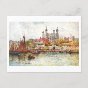 Turm von London Vintage-Postkarte Postkarte