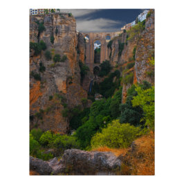 Turm von oben - Ronda Spanien Poster