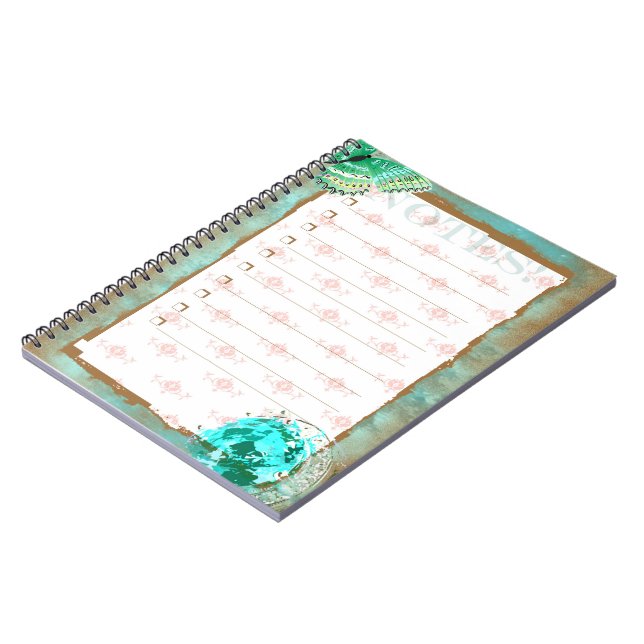 TURMALINE 4 ~ Notebook Notizblock (Linke Seite)