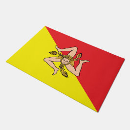 Türmatte mit Flagge von Sizilien