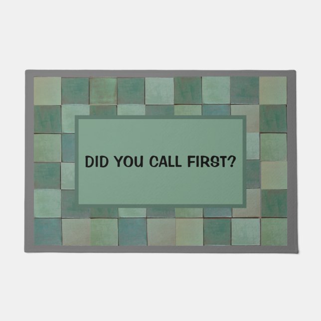 Türmatte mit grüner Kachel (Vorderseite)