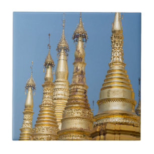 Türme der Shwedagon-Pagode Fliese