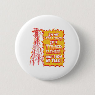 Turmkletterer Industriekletterer Aufkleber Button