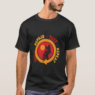 Turmkletterer Industriekletterer Klettern Reparatu T-Shirt