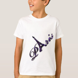 Turmsequin-Glitzer-Schein Paris Eiffel T-Shirt
