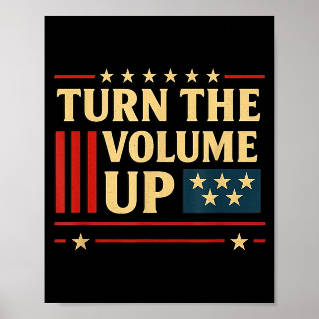 Turn The Volume Up  Poster (Vorne)