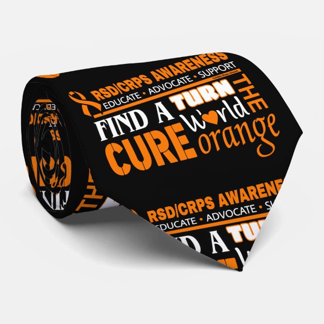 Turn the World Orange... RSD/CRPS Krawatte (Gerollt)