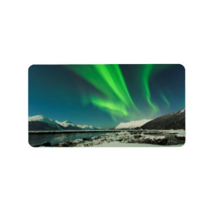 Turnagain Arm-Aurora Adressaufkleber