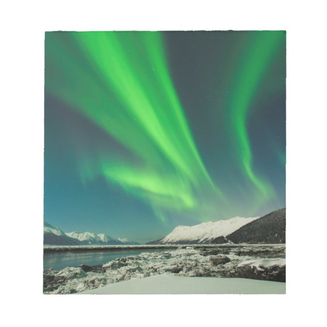 Turnagain Arm Aurora Notizblock (Vorderseite)