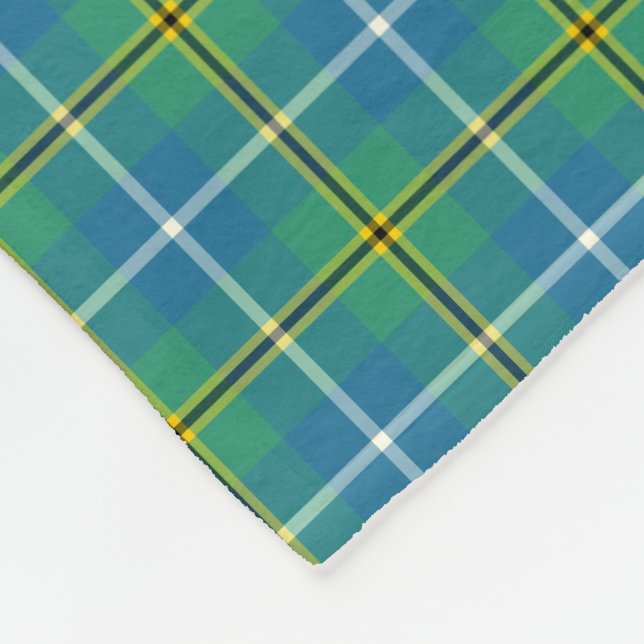 Turnbull Ancient Jagd Tartan Monogram Fleecedecke (Ecke)