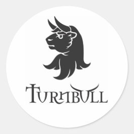 Turnbull Bull-Kopfaufkleber Runder Aufkleber