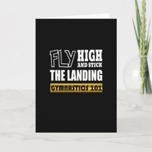 Turnen 101 Flieg hoch - Barren-Turnerin Karte