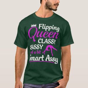 Turnen Flipping Lustiges Turnen Cheerleading T-Shirt