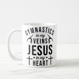 Turnen in meinen Adern Jesus in meinem Herzen Turn Kaffeetasse