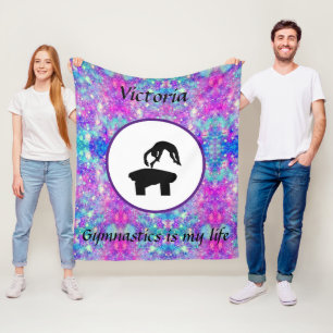Turnen ist mein Leben - Individueller Turniersprun Fleecedecke