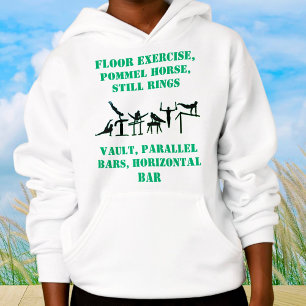 Turnen Jungen Fähigkeiten Hoodie mit seinem Namen