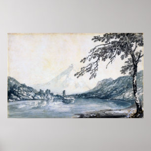 Turner - Auf der Aare zwischen Unterseen und Brien Poster