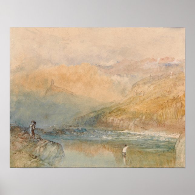 Turner - Auf Mosell in der Nähe von Traben Trarbac Poster (Vorne)