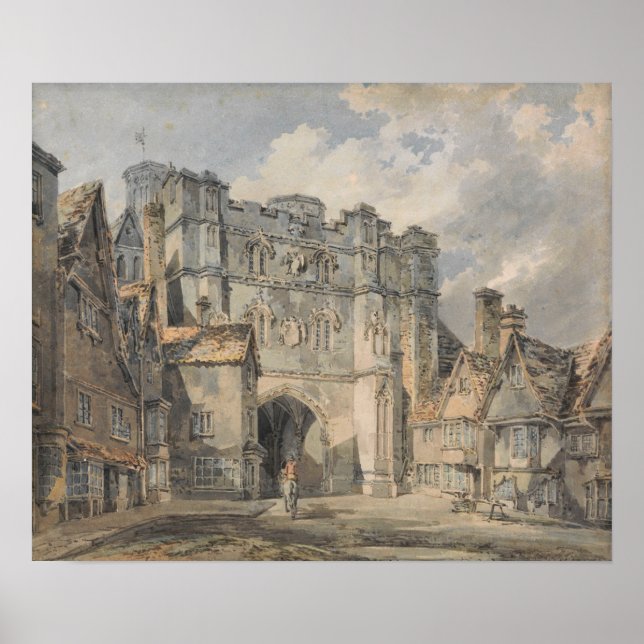 Turner - Christ Church Gate, Canterbury Poster (Vorne)
