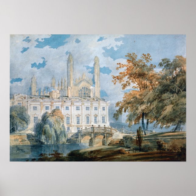 Turner - Clare Hall and King College Chapel Poster (Vorne)