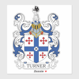 Turner Familienwappen Aufkleber
