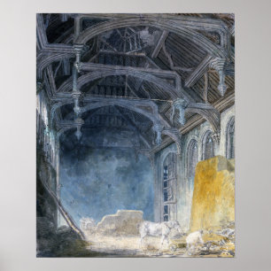 Turner - Innern des Johannispalastes, Eltham Poster