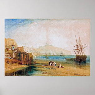 Turner - Jungen fangen Krabben, Scarborough Town Poster