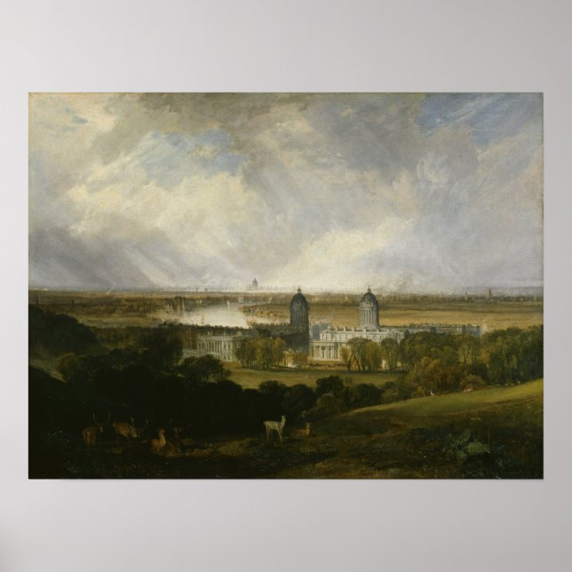 Turner - London Von Greenwich Park Poster (Vorne)