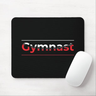 Turner - Minimalistische moderne Turnsport-Wort Mousepad
