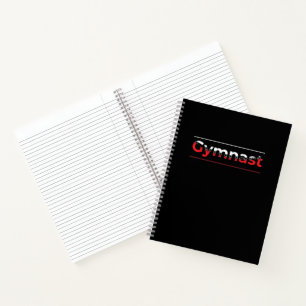 Turner - Minimalistische moderne Turnsport-Wort Notizbuch
