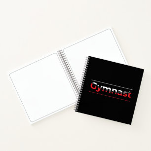 Turner - Minimalistische moderne Turnsport-Wort Notizbuch