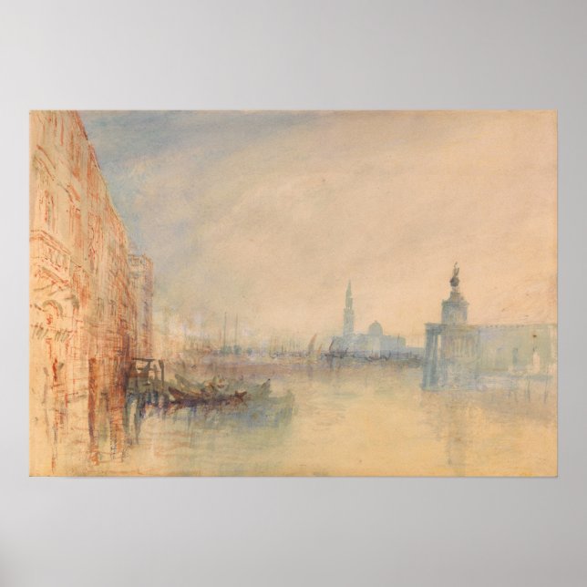Turner - Mouth of Grand Canal, Venedig Poster (Vorne)