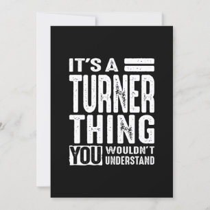Turner Personalisierter Name Geburtstag Einladung
