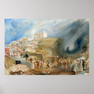 Turner - Saint Catherine's Hill Guildford Surrey Poster