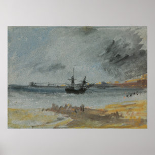 Turner - Schiff Aground Brighton Poster