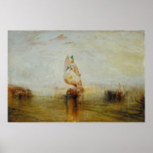Turner - Sonne von Venedig auf dem Weg zur See Poster