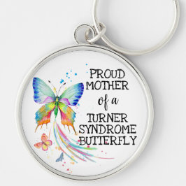 Turner-Syndrom Schmetterlingsbewusstsein Mutter Schlüsselanhänger