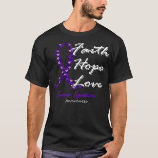 Turner Syndrome Awareness Faith Hope Liebe in dies T-Shirt