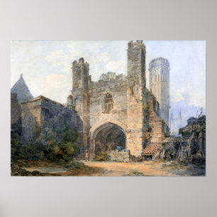 Turner - Tor von Saint Augustine in Canterbury Poster