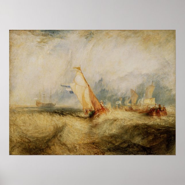 Turner - Van Tromp wird seiner Maste gefallen Poster (Vorne)