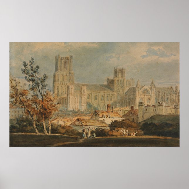 Turner - View Of Ely Cathedral Poster (Vorne)