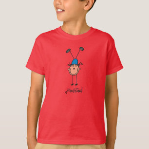 Turnerin beim Handstand T-Shirt