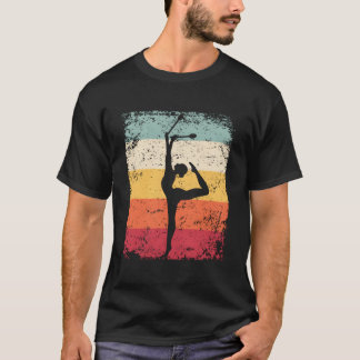 Turnerin mit Keulen Rhythmische Sportgymnastik T-Shirt