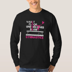 Turnerin Sprung Boden Stufenbarren Schwebebalken T-Shirt