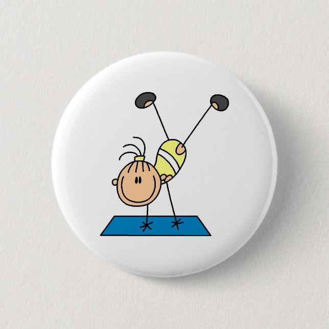 Turnerin übt  button (Vorderseite)