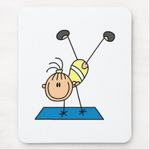 Turnerin übt mousepad