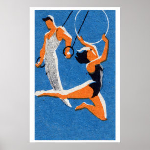 Turnerinnen - Matchbox-Druck - Ästhetische Wandkun Poster